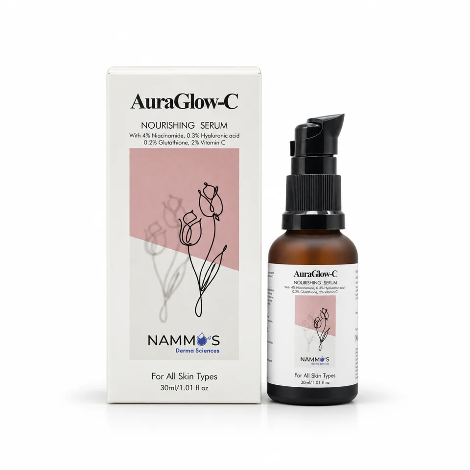 Auraglow C Serum product and packaging