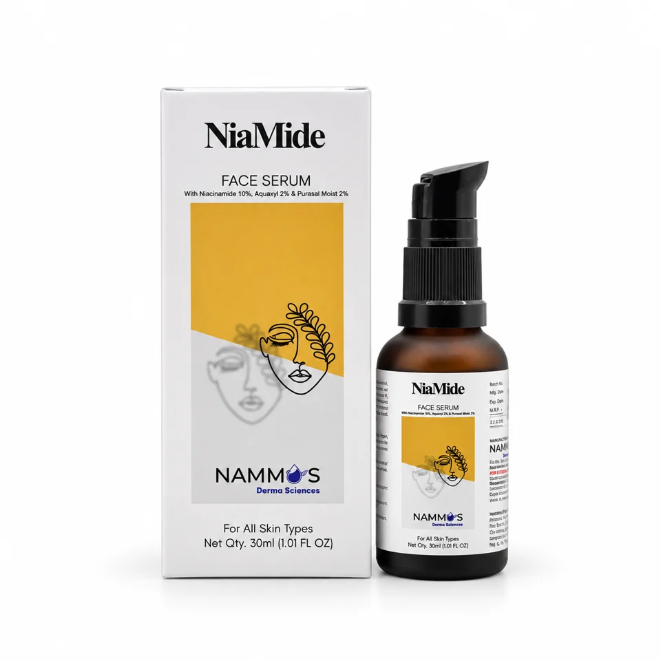 Niamide Serum product and packaging