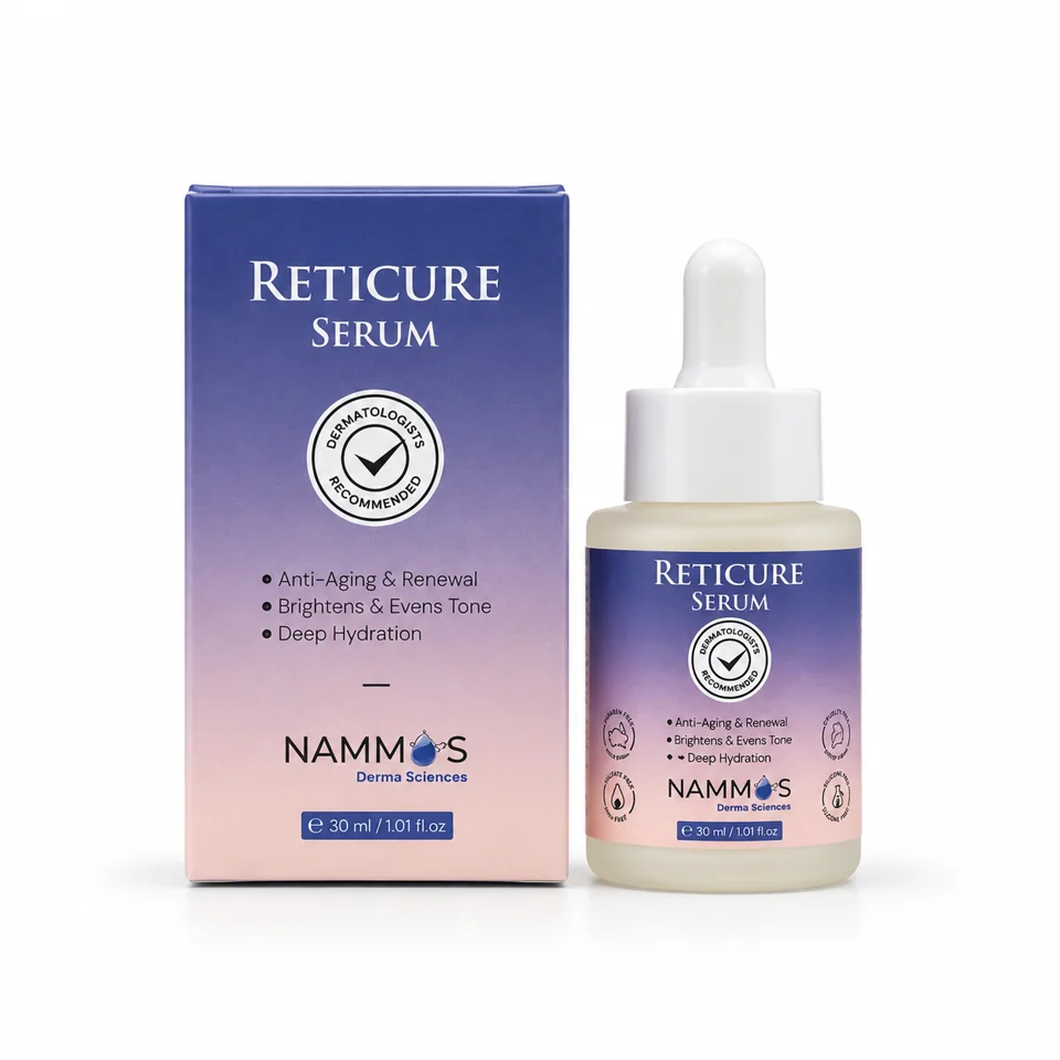 Reticure Serum product and packaging