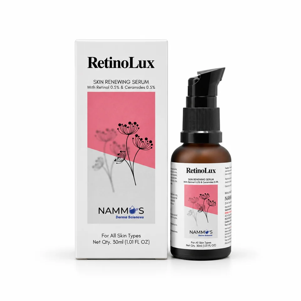 Retinolux Serum product and packaging