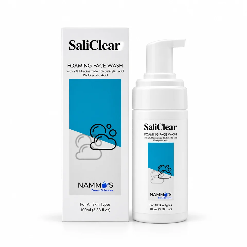 Saliclear Foaming Face Wash product and packaging
