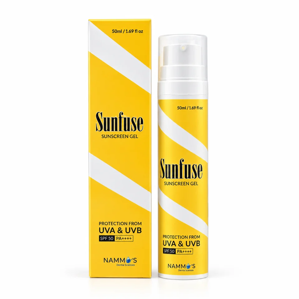 Sunfuse Sunscreen Gel product and packaging