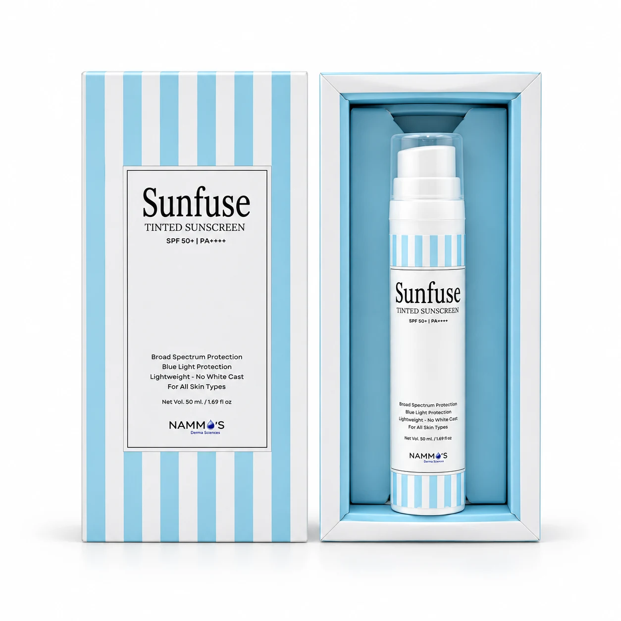 Sunfuse Tinted Sunscreen product and packaging